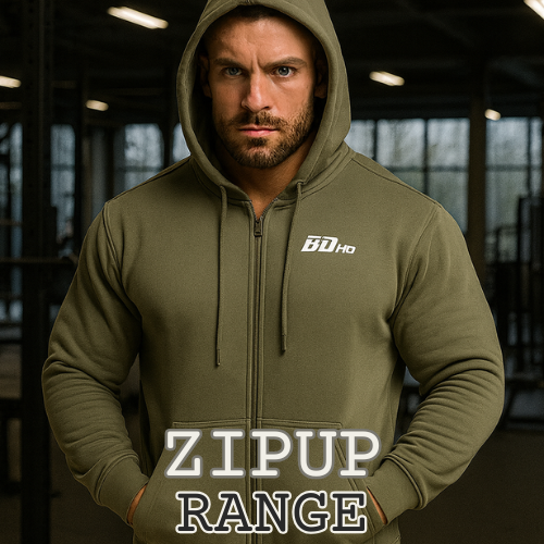 Men’s Gym Zip-Up Hoodie Range