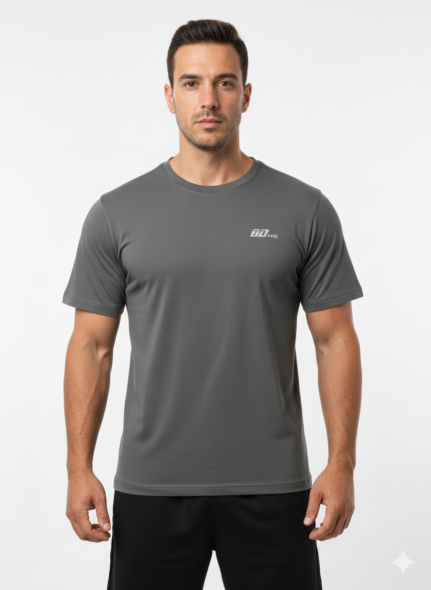 BDHQ: Casual T-Shirt (180GSM) – Everyday Cotton-Stretch Comfort