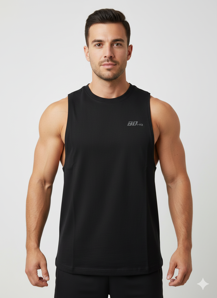 BDHQ: Sleeveless Tank (180GSM) – Lightweight Training Essential