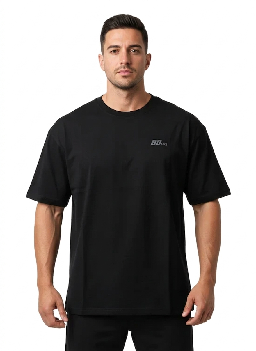 BDHQ: Oversized T-Shirt (180GSM) – Lightweight Drop-Shoulder Cut