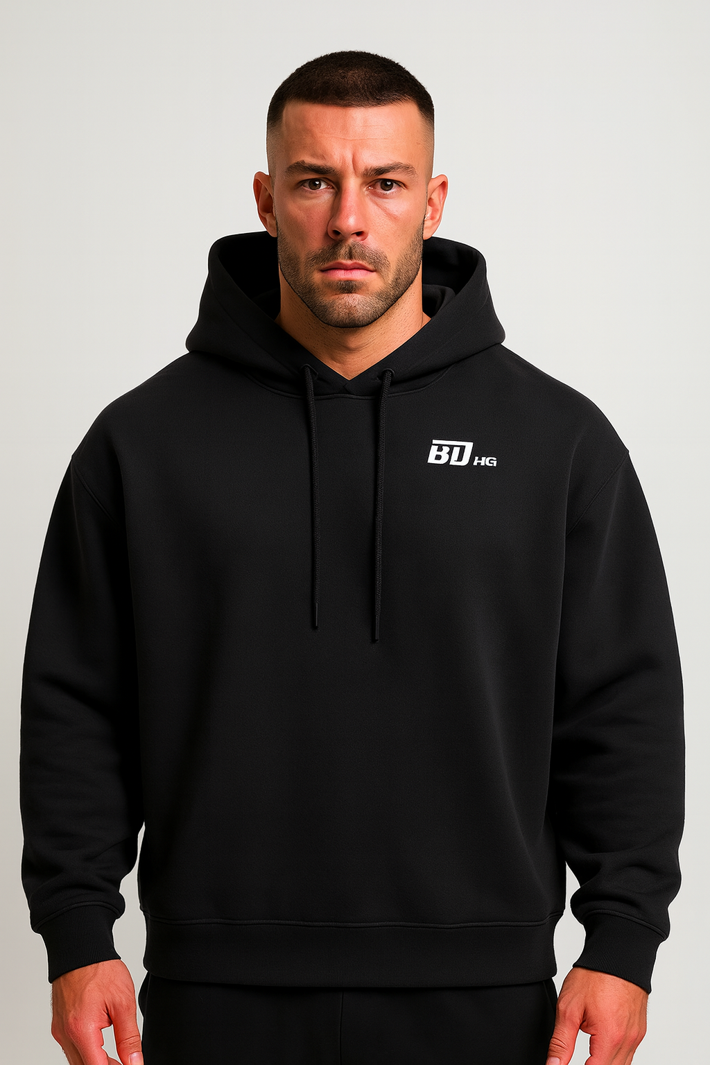 BDHQ: Hoodie (350GSM) – Boxy Drop Shoulder, Rugged Fleece