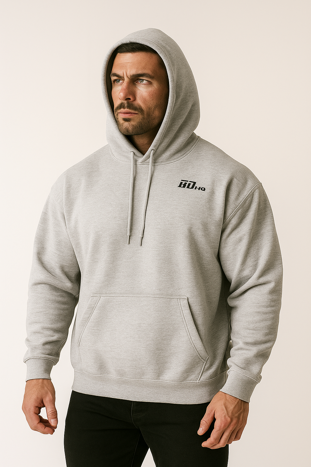 BDHQ: Oversized Hoodie (350GSM) – Heavyweight Fleece, Drop Shoulder - Men's Gym Clothes AU 
