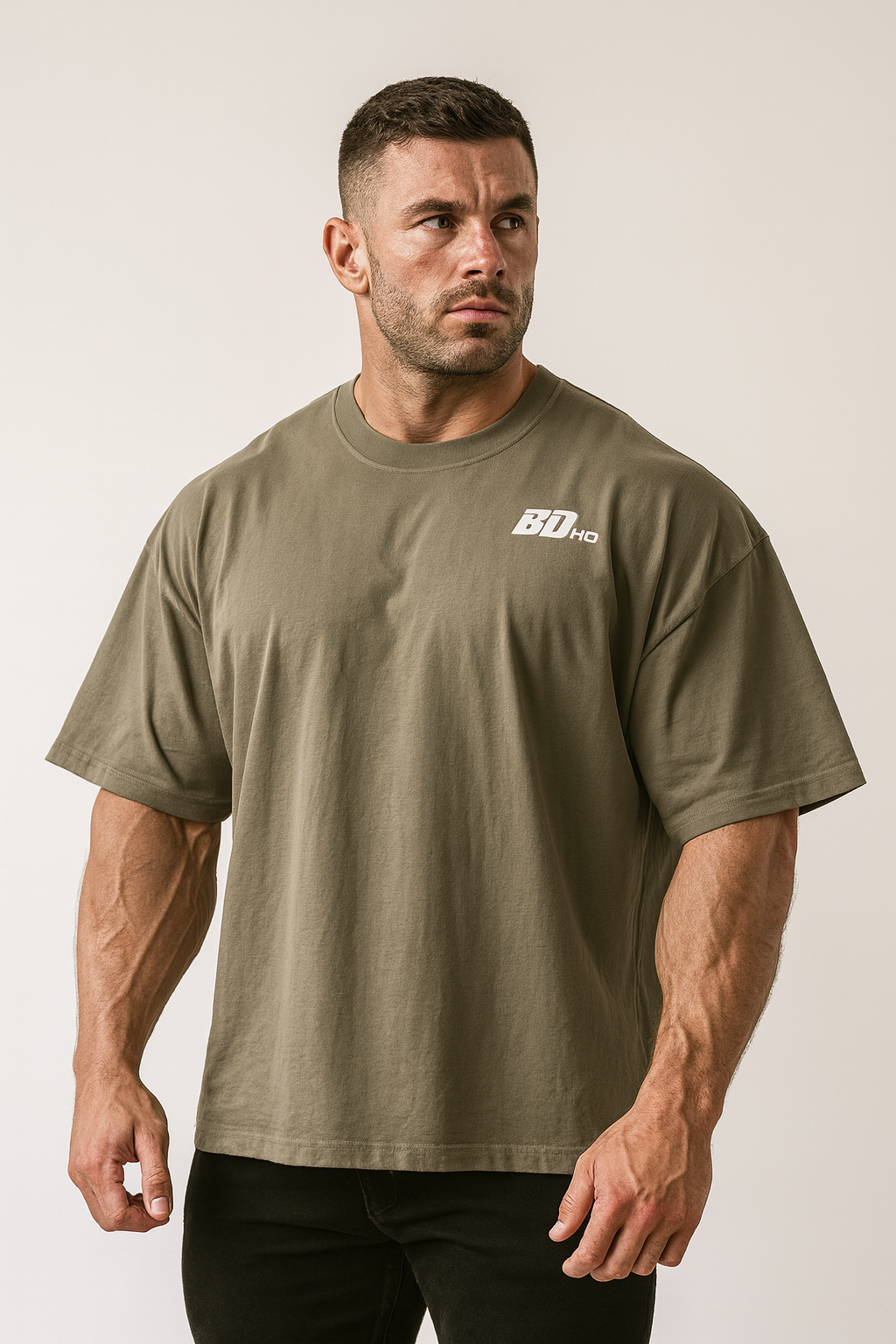 BDHQ: Oversized T-Shirt (190GSM) – Lightweight, Loose Drop Shoulder