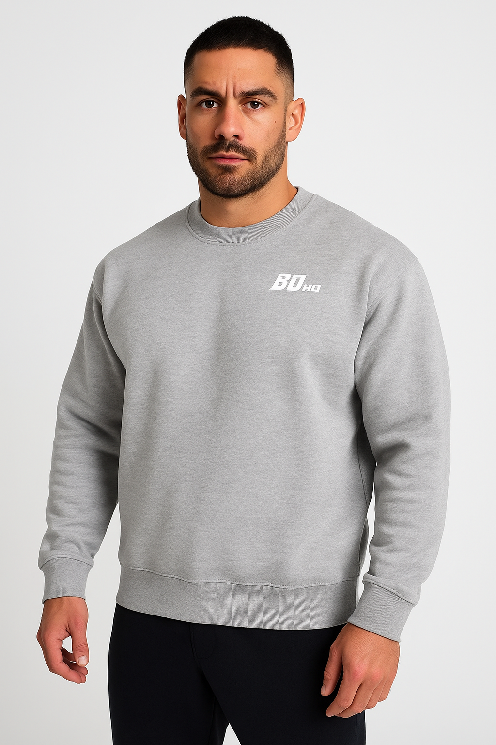 BDHQ: Training Sweatshirt (350GSM) – Thick Winter Layer, Loose Fit
