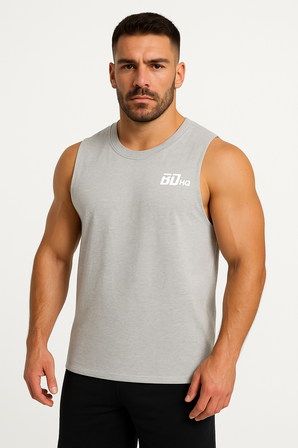 BDHQ: Training Tank (230GSM) – Breathable Cotton, Loose Fit - Men's Gym Clothes AU 