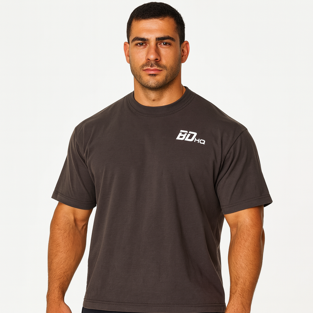 BDHQ: Training T-Shirt (190GSM) – Drop Shoulder, Lightweight Loose