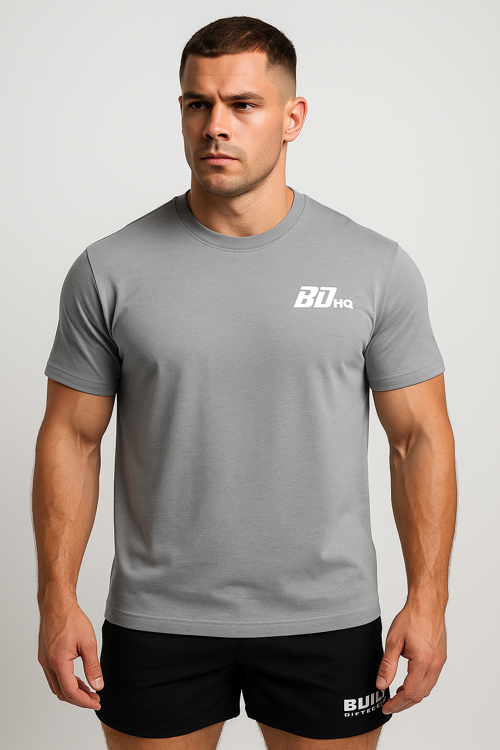 BDHQ: T-Shirt (180GSM) – Classic Crew Neck, Lightweight Cotton Stretch