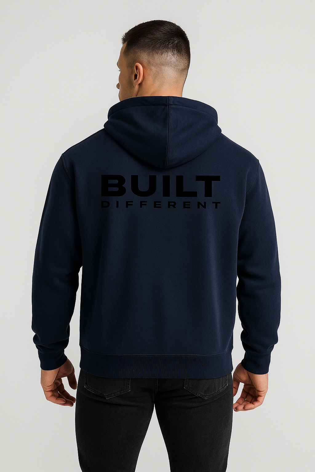 BDHQ: Zip Hoodie (380GSM) – Heavyweight Fleece, Drop Shoulder