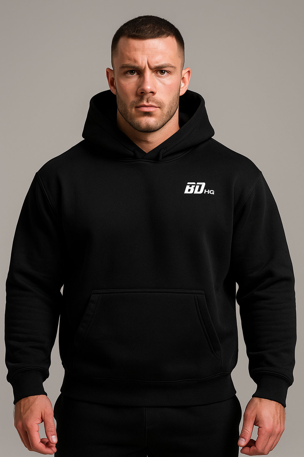 BDHQ: Hoodie (350GSM) – Boxy Drop Shoulder, Rugged Fleece