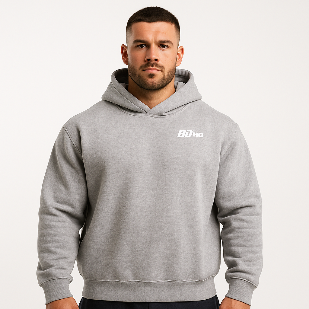BDHQ: Hoodie (350GSM) – Boxy Drop Shoulder, Rugged Fleece