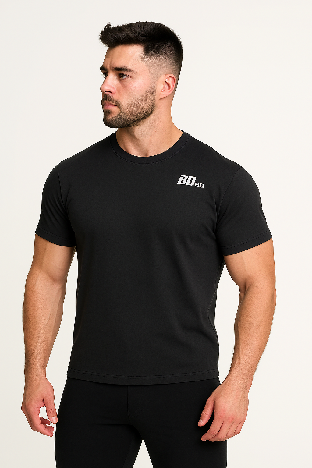 BDHQ: Athletic T-Shirt (200GSM) – Slim Fit, High-Stretch