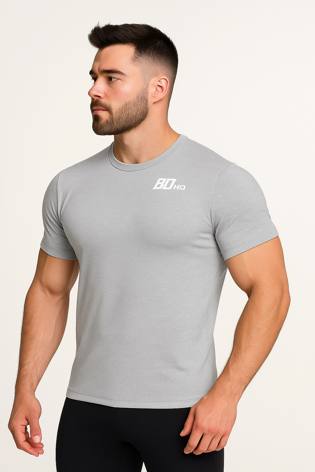 BDHQ: Athletic T-Shirt (200GSM) – Slim Fit, High-Stretch