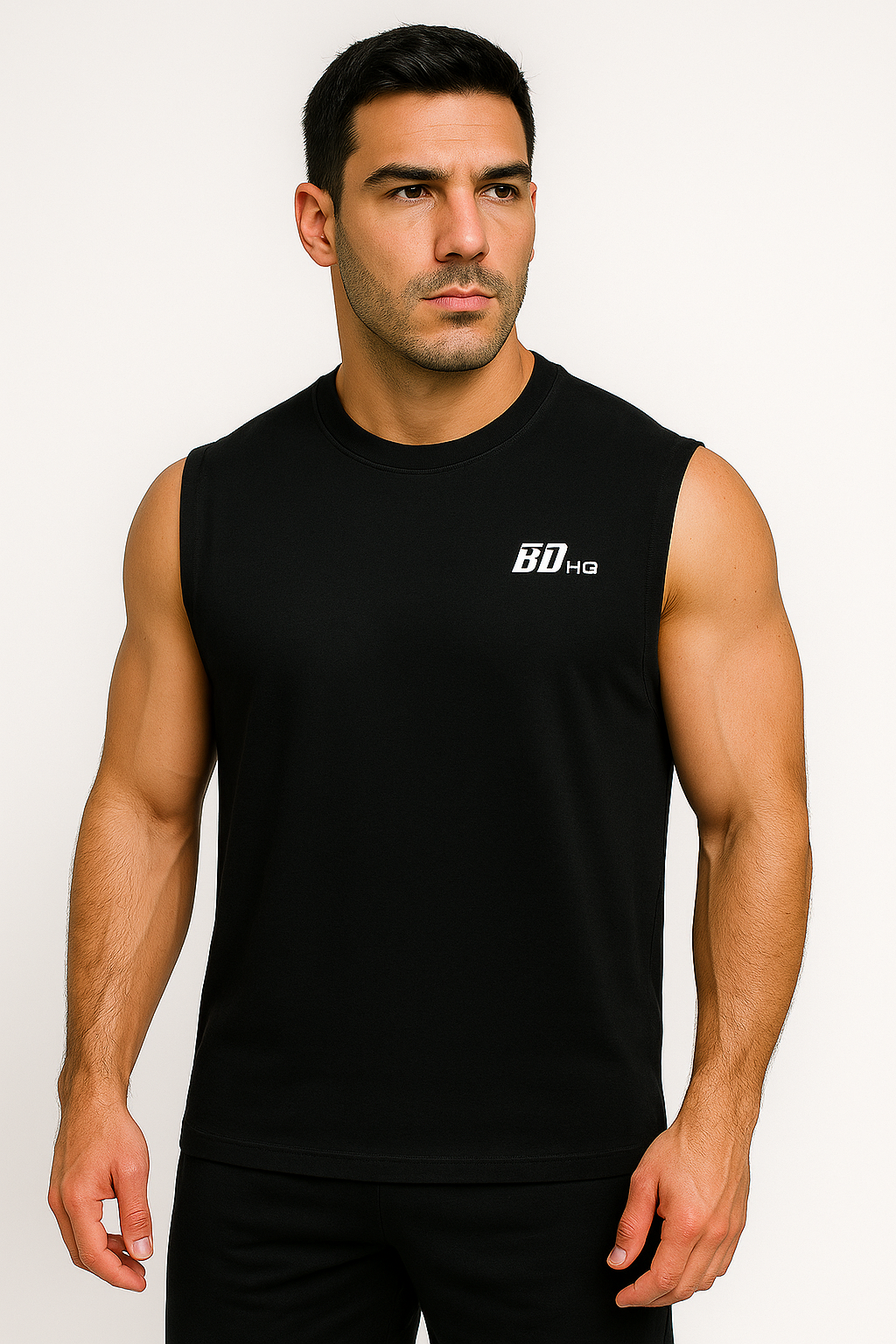 BDHQ: Training Tank (230GSM) – Breathable Cotton, Loose Fit