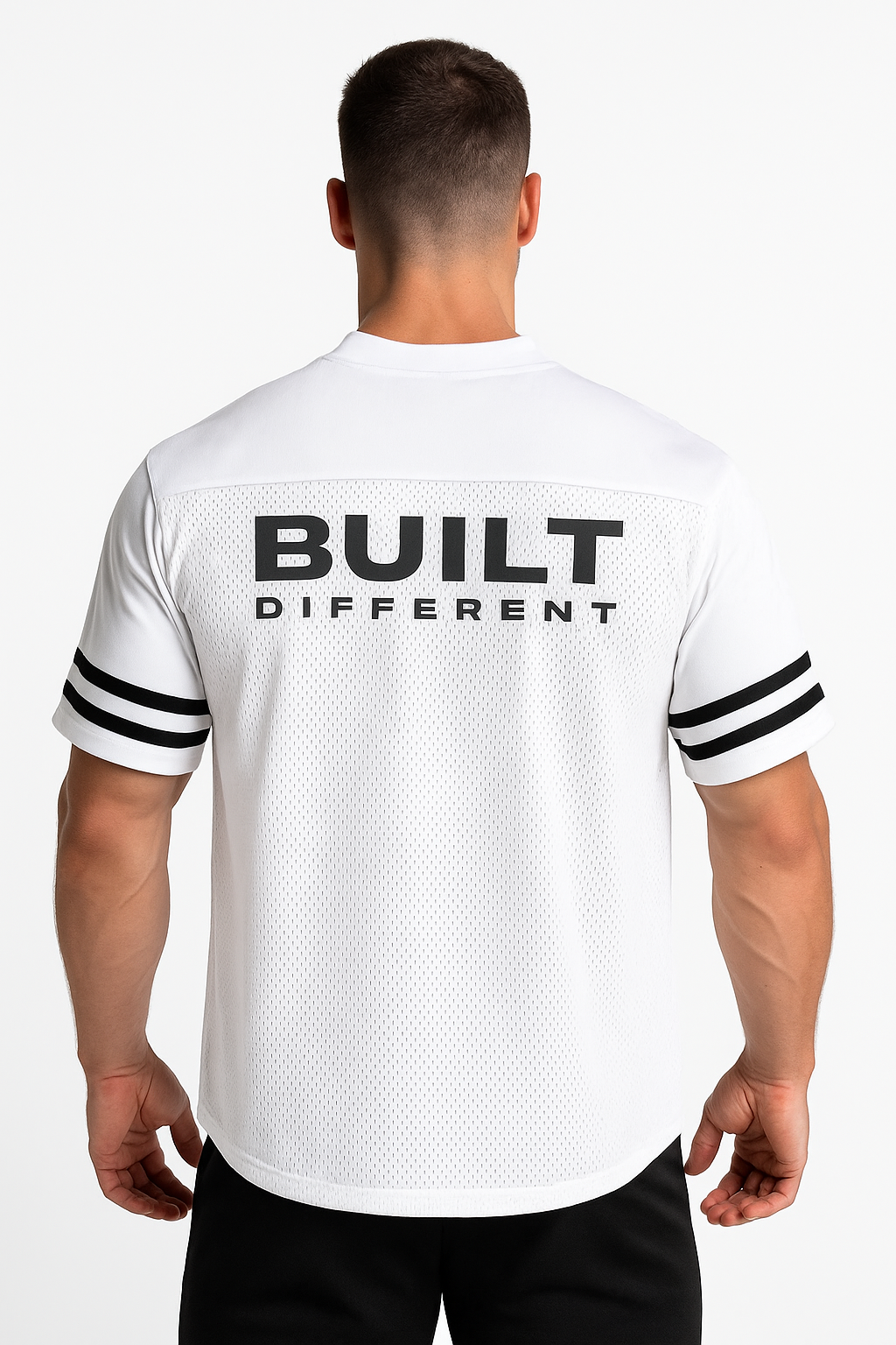 BDHQ: Training T-Shirt (240GSM) – Moisture-Wicking Mesh, Drop Shoulder